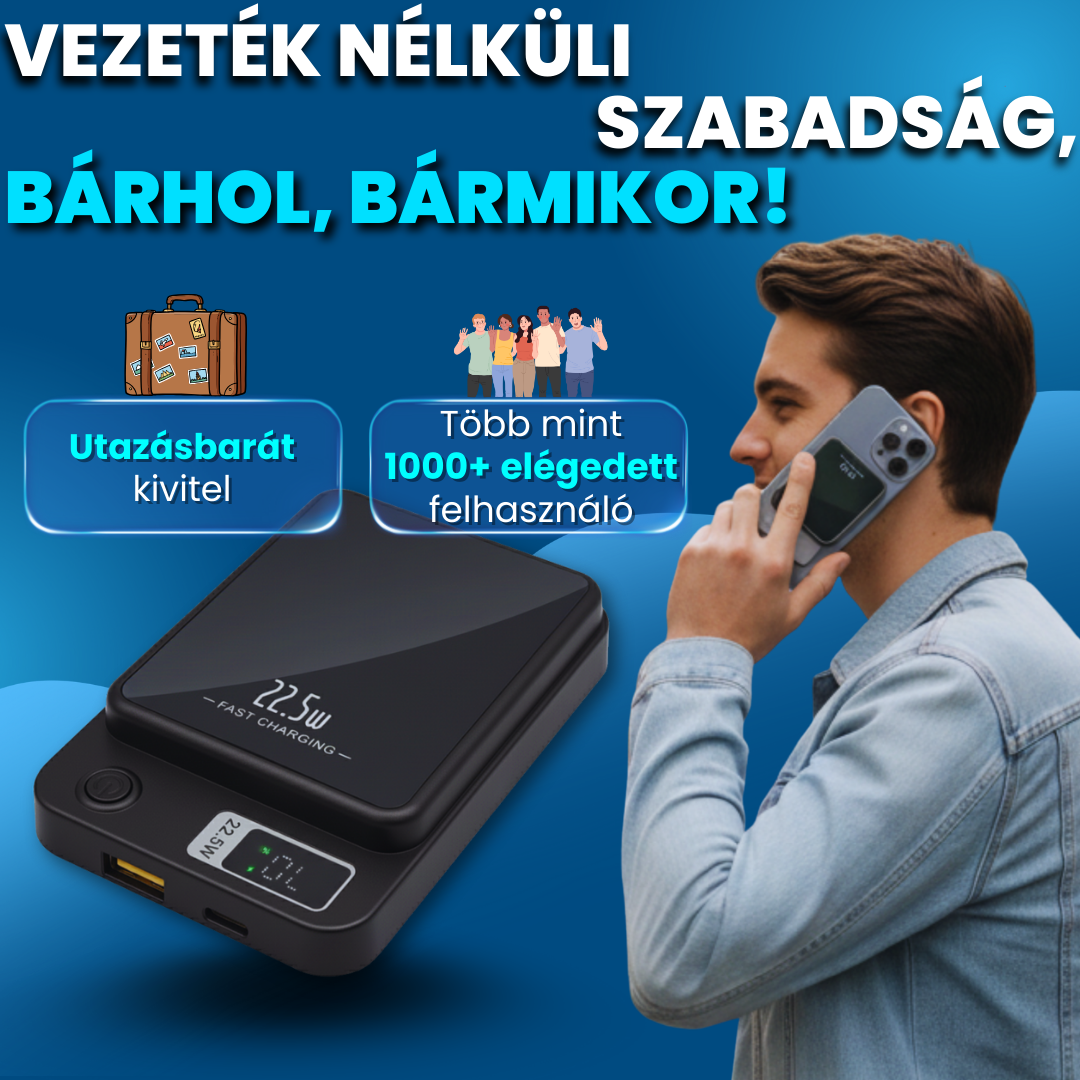 FuseBank™ - mágneses vezeték nélküli töltő 10.000mAh