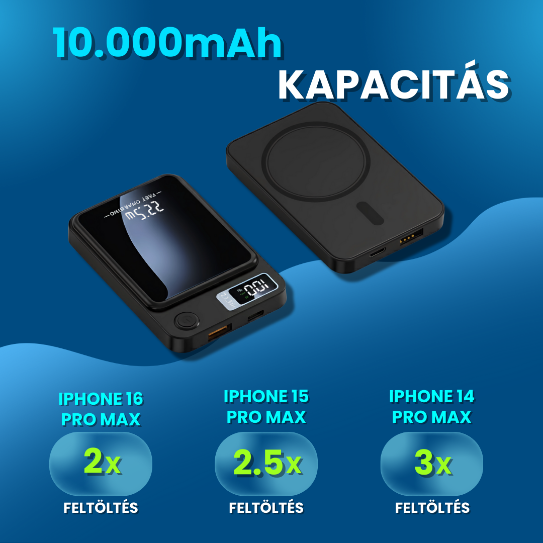 FuseBank™ - mágneses vezeték nélküli töltő 10.000mAh
